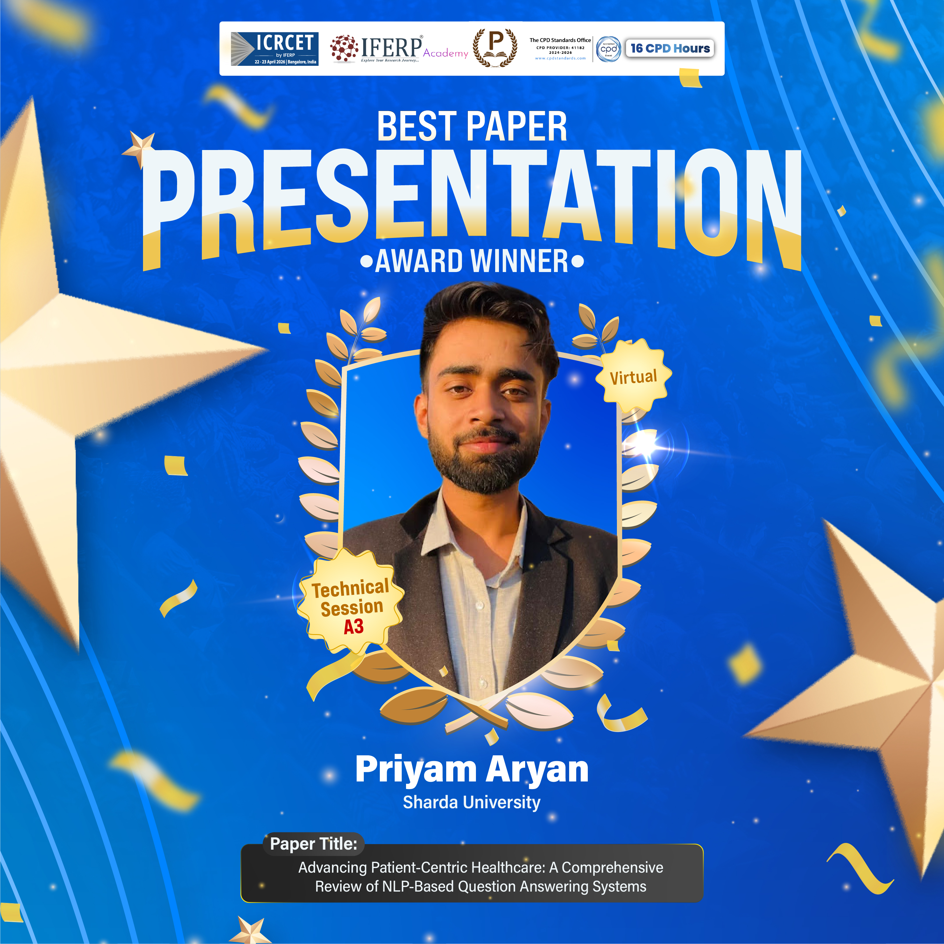 Best Paper Award Winner 1