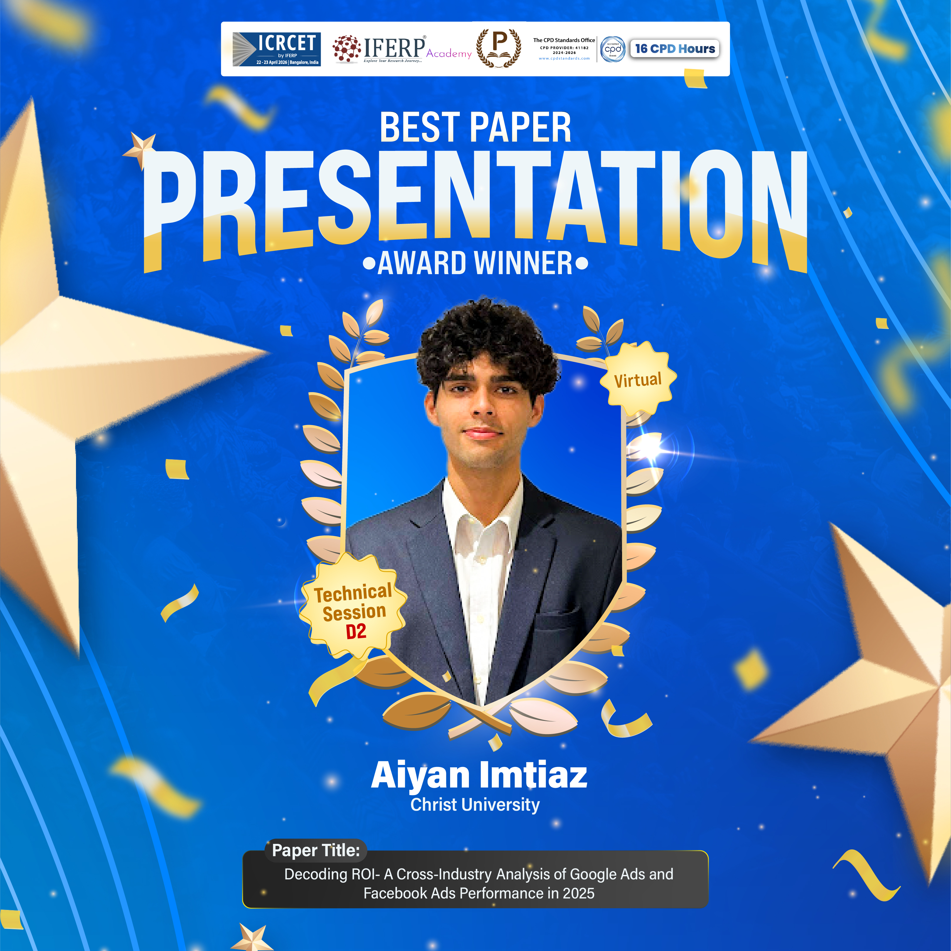 Best Paper Award Winner 3